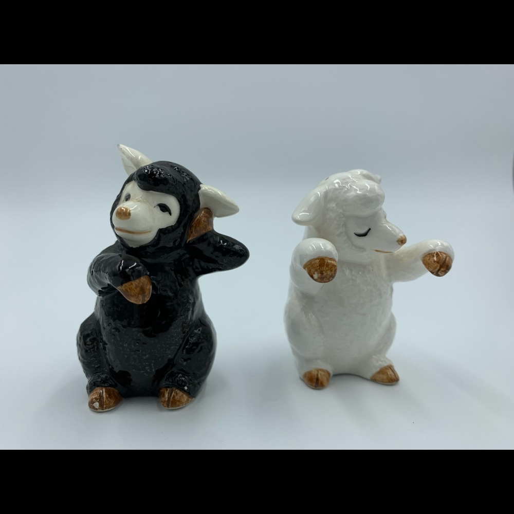 Fitz and Floyd Black and White Animal Figurines